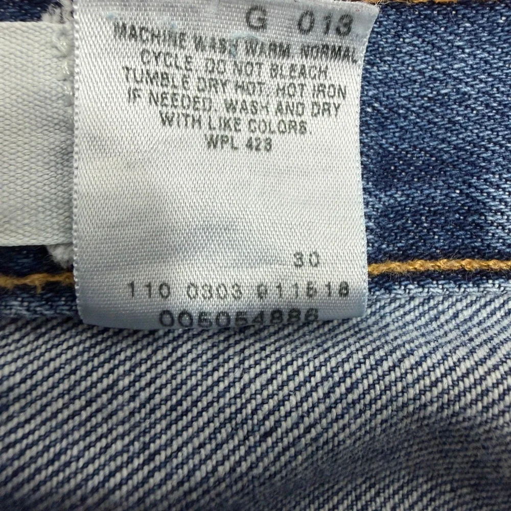 Vintage Levis 505 Jeans Men's 36x32 Blue Regular Fit Straight Leg Denim Western